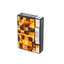 Портсигар авто с зажигалкой из Янтаря