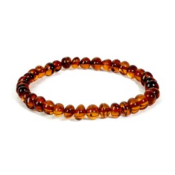 Браслет &quot;Мятый шар&quot; из Янтаря
